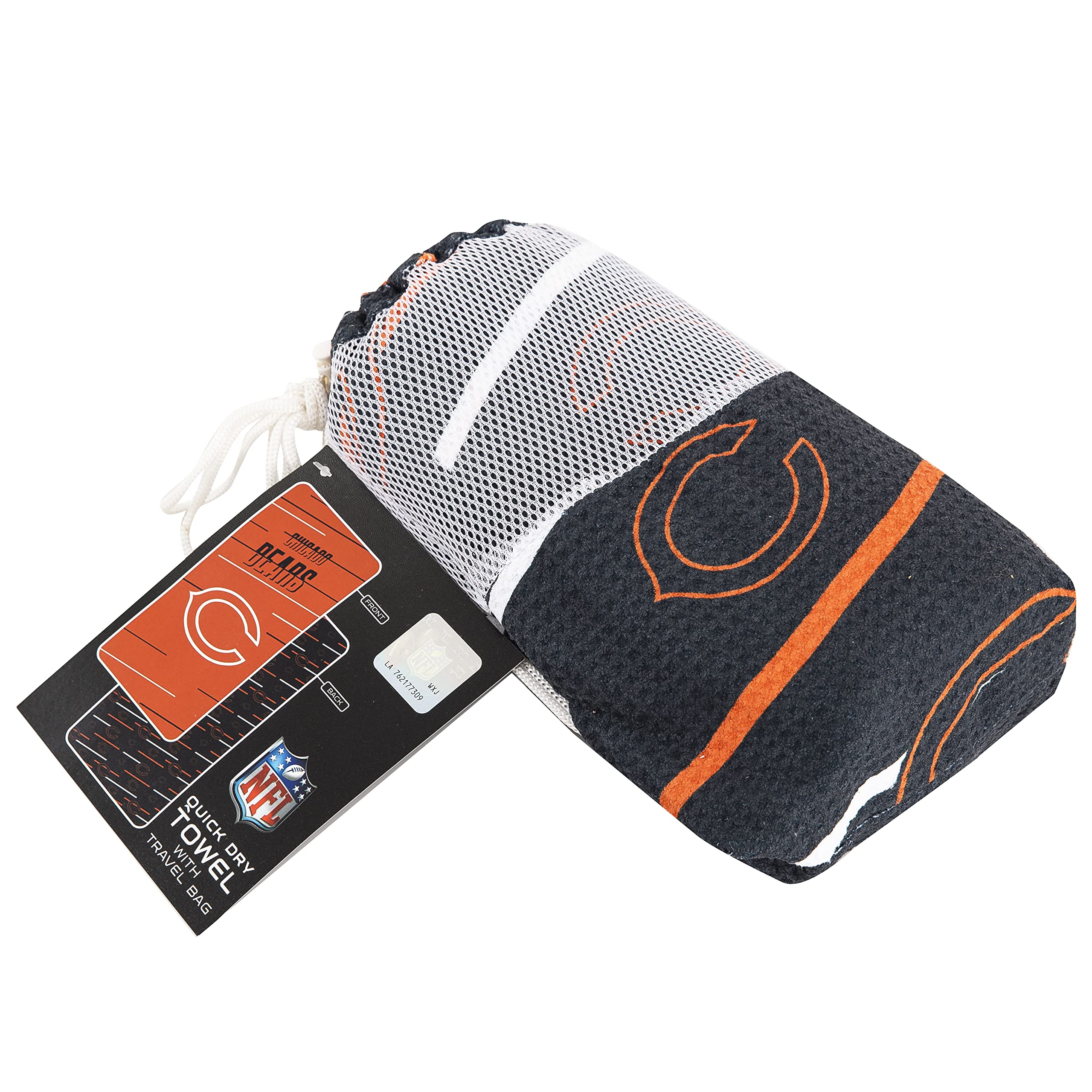 NFL Team Beach Towel & Mesh Bag Set for Adults - Unisex, Soft & Absorbent, Perfect for Pool, Beach, Sports Events & Travel