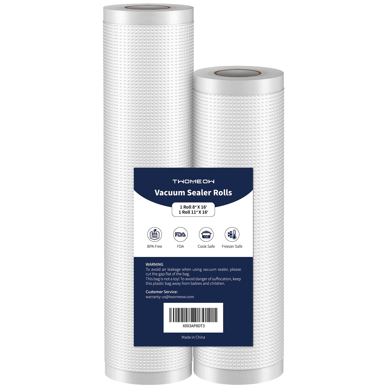 TWOMEOW BPA-Free Vacuum Sealer Bags - 8