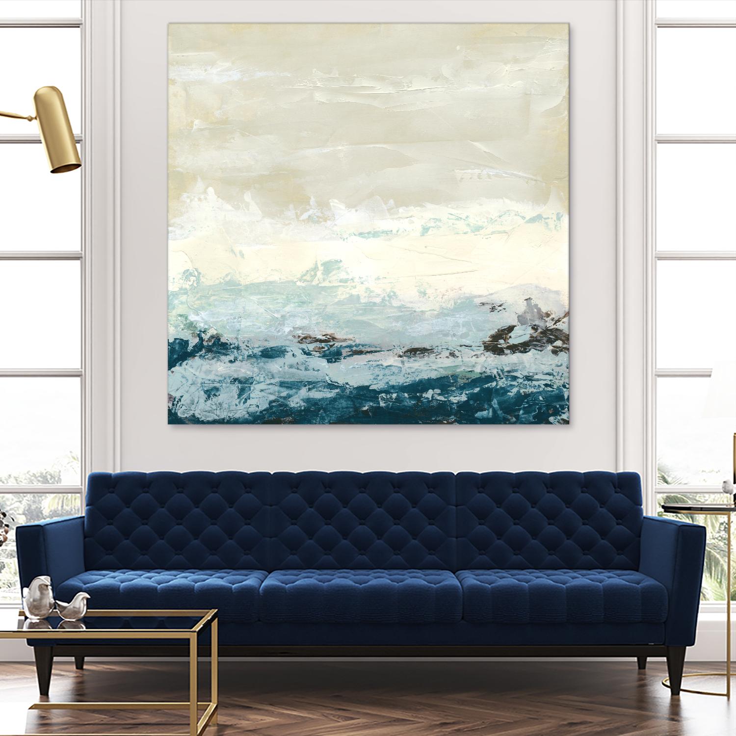 Coastal Currents I - Stylish Ocean-Inspired Wall Art for Beach House Decor | Perfect for Living Room, Bedroom & Coastal Home Interiors