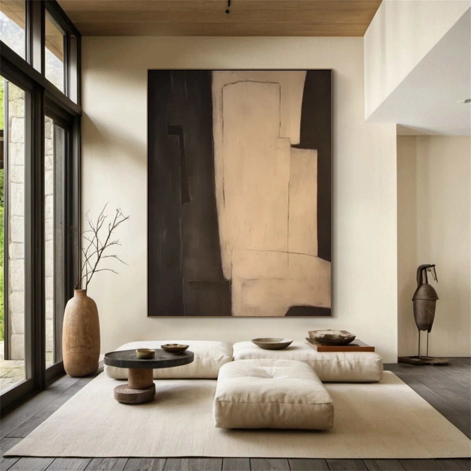 Abstract Tranquility Art Painting - Modern Wall Decor for Living Room, Bedroom & Office - #WS280 | Calming Home Decor & Unique Gift Idea