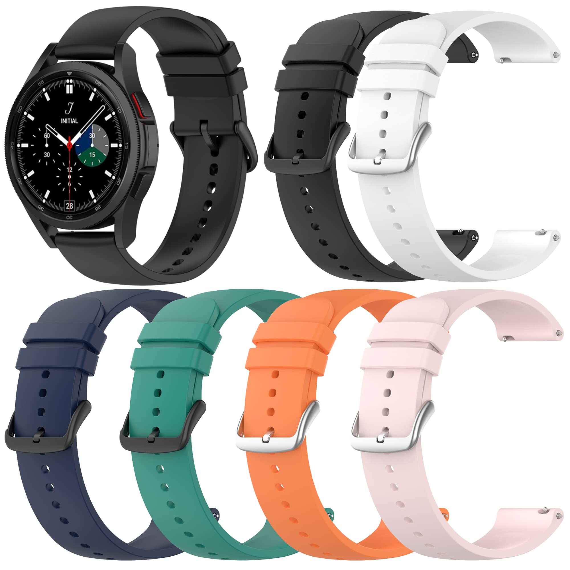 ECSEM Adjustable Replacement Bands Compatible with NiceFuse W3 Smart Watch - Soft Silicone Bracelet Quick Release Wristband, Waterproof Durable Strap for Women & Men - Perfect for Workouts, Running & Daily Wear
