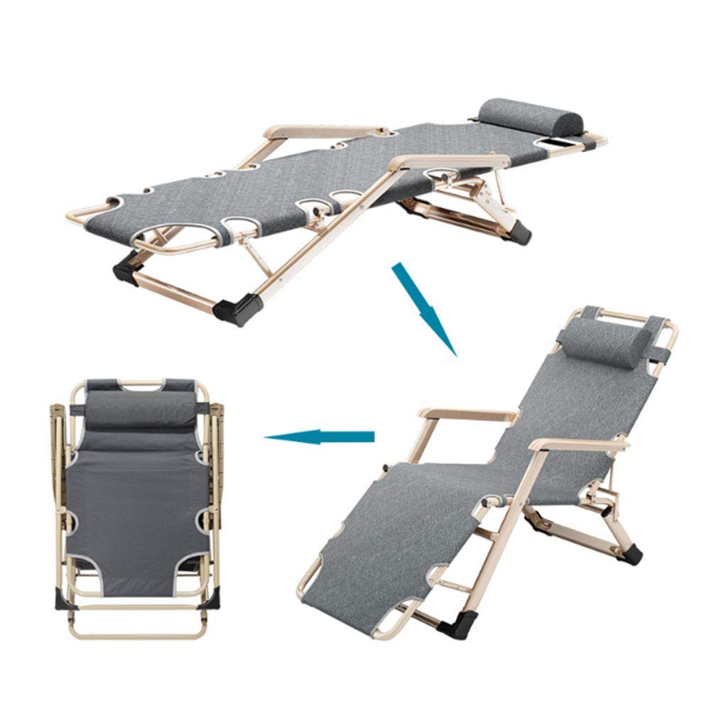 Foldable Sun Lounger Chair with Adjustable Back & Feet - Portable Recliner for Beach, Garden, Camping, Patio & Outdoor Relaxation | Perfect for Poolside, Backyard & Vacation Use
