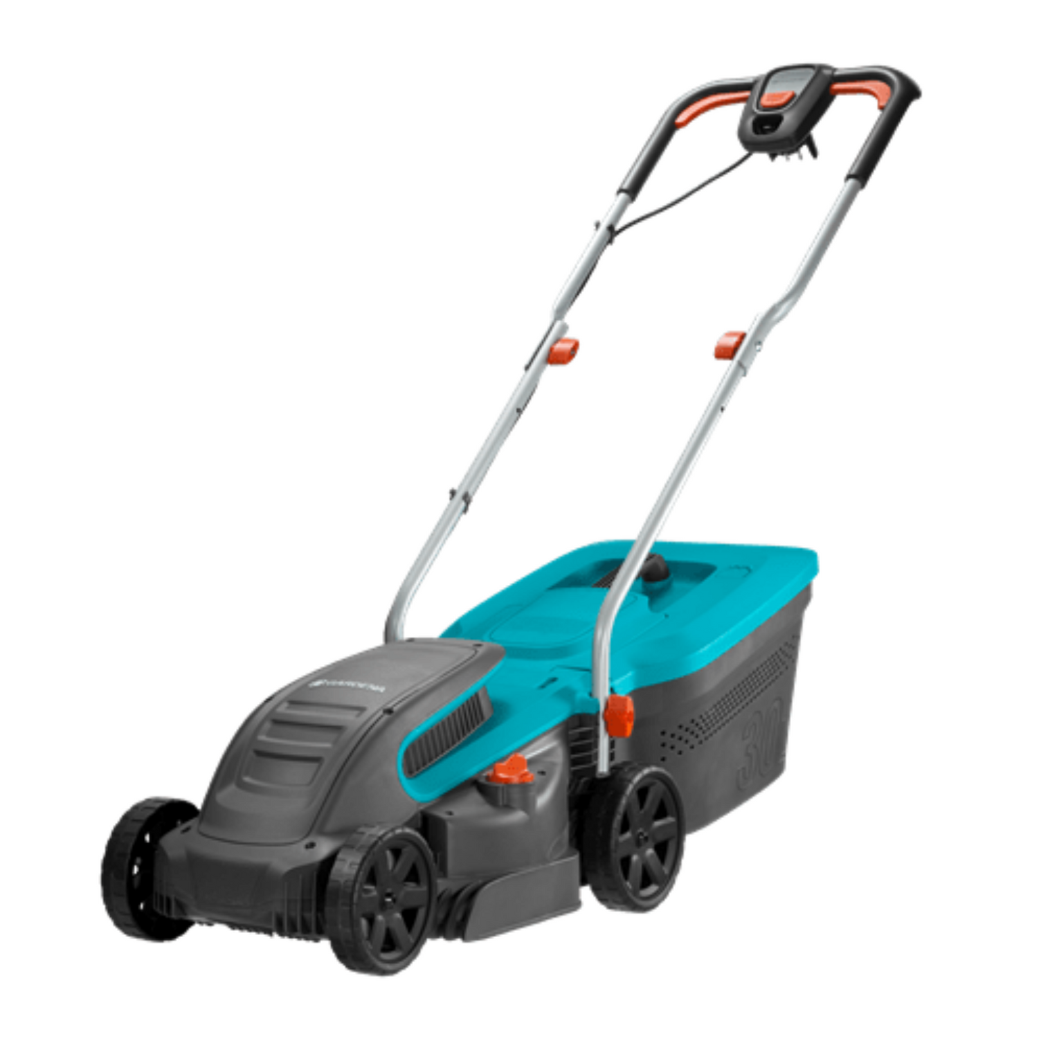 Gardena PowerMax™ 1200/32 Electric Lawn Mower - 32cm Cutting Width, Ready-to-Use Set with Grass Box (Model 5032-20) - Perfect for Small to Medium Lawns, Backyards & Garden Maintenance
