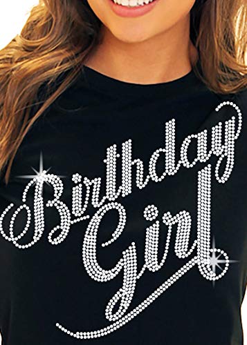Birthday Girl - Flourish Rhinestone (Black)