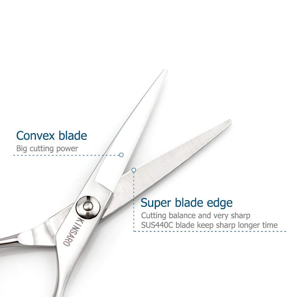 Professional 5.5 Inch Hair Cutting Scissors & Thinning Shears - Salon-Grade Stainless Steel Barber Scissors for Precision Haircuts, Styling, and Texturizing at Home or Salon