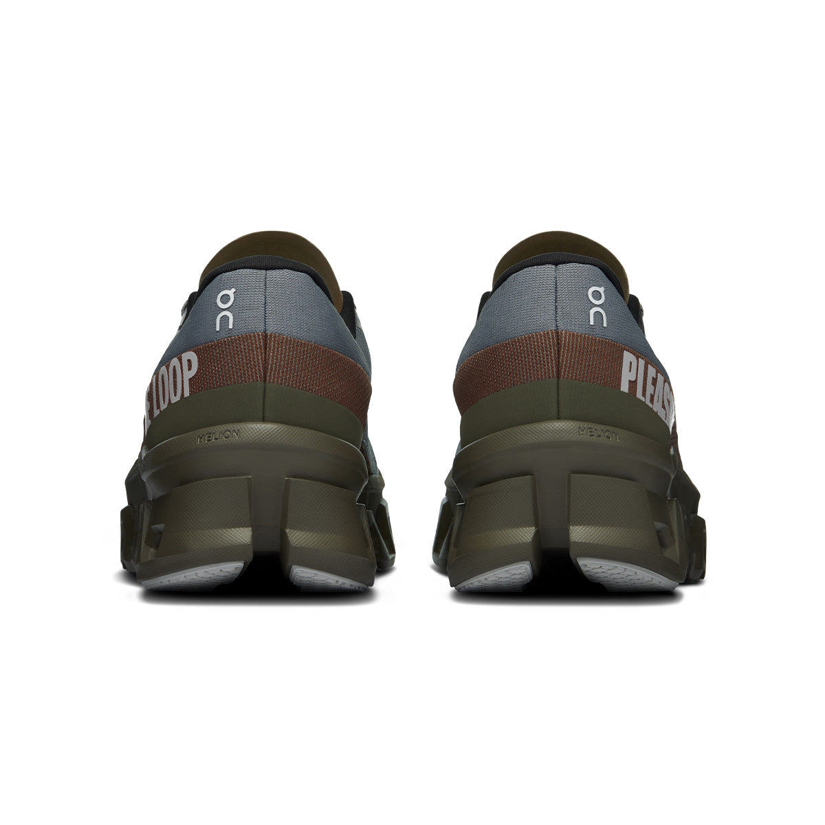 PLEASURES x The LOOP Running Supply Cloudmonster 2 Sneakers - Mist Olive Colorway | Lightweight Running Shoes for Men & Women | Perfect for Jogging, Gym Workouts & Casual Wear