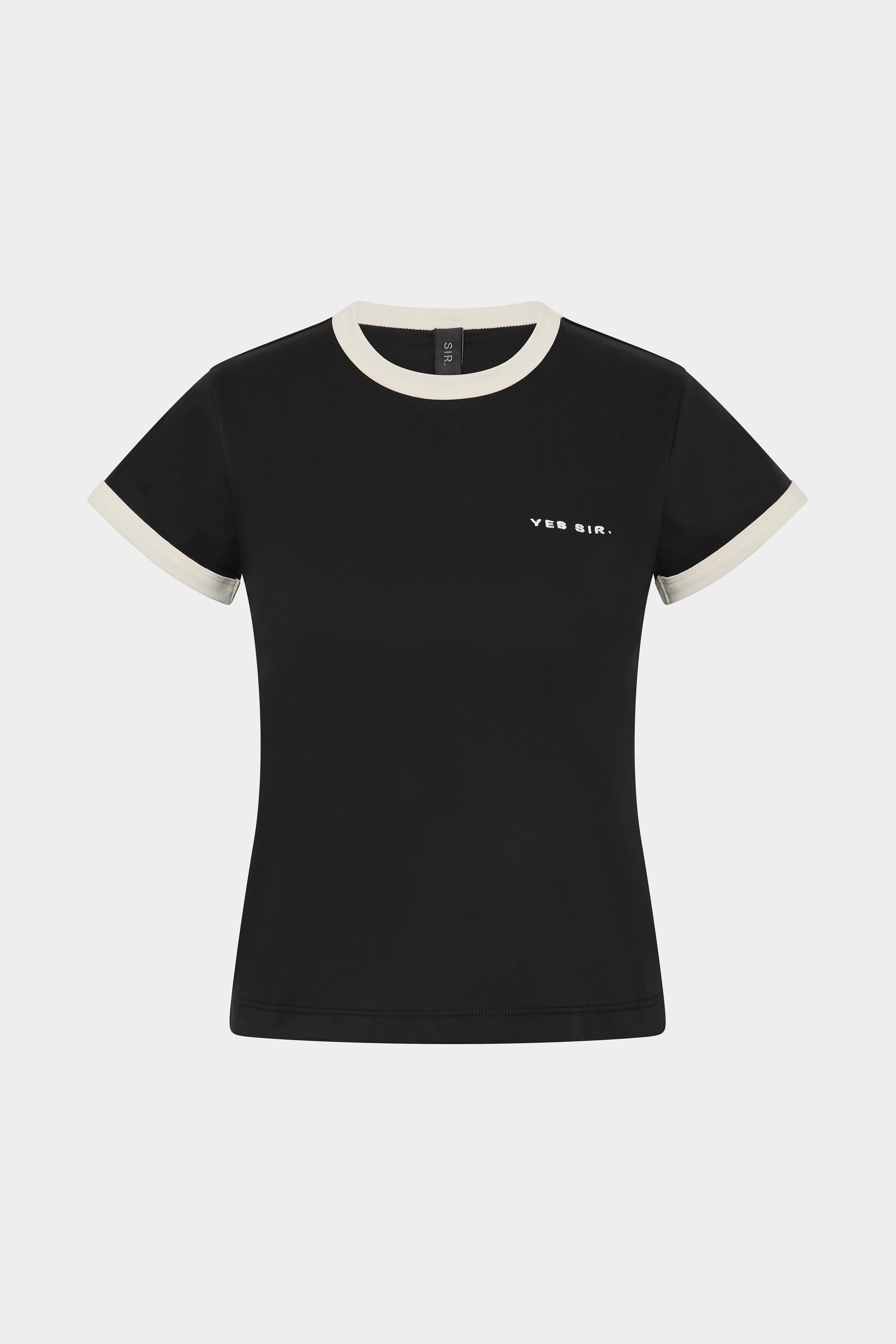 Yes SIR. Premium Fitted T-Shirt for Men - Slim Fit Cotton Tee - Casual & Streetwear Style - Perfect for Everyday Wear, Gym, and Outings