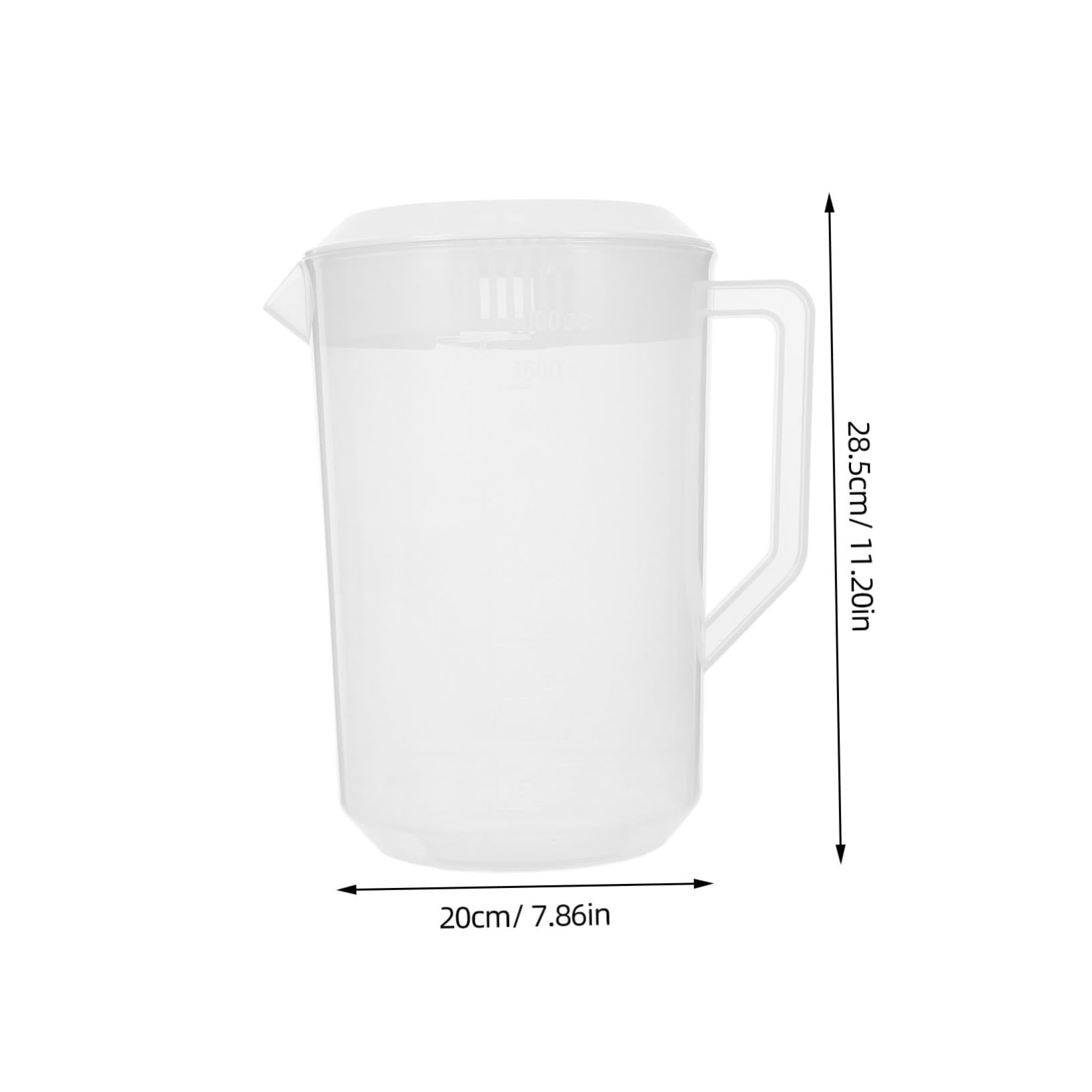 Cabilock 2L Glass Beverage Pitcher with Measurement Scale - Cold Water Kettle, Juice Dispenser for Iced Tea, Lemonade & Cocktails - Perfect for Parties, Restaurants & Home Use