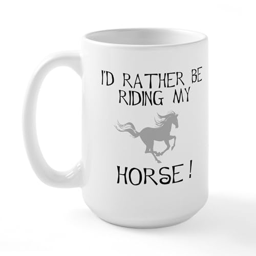 White - Rather...Horse! Large Mug