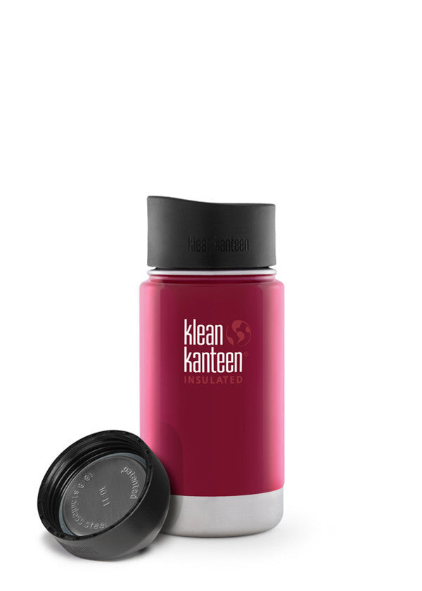 Klean Kanteen 12oz (355mL) Vacuum Insulated Wide Mouth Stainless Steel Water Bottle - Perfect for Hiking, Camping & Outdoor Activities