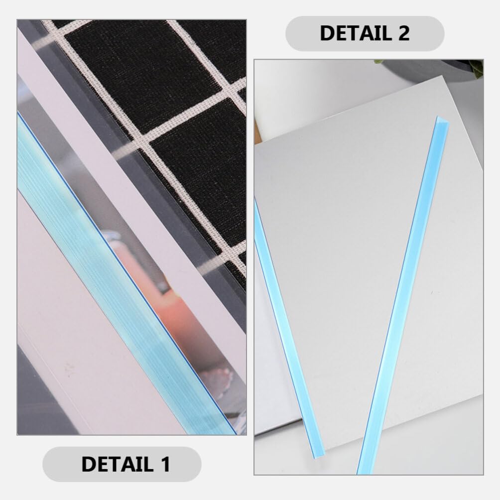 A4 Binding Bars Slide Grip - 30 Sheet Capacity for Reports, School & Office Use - Blue