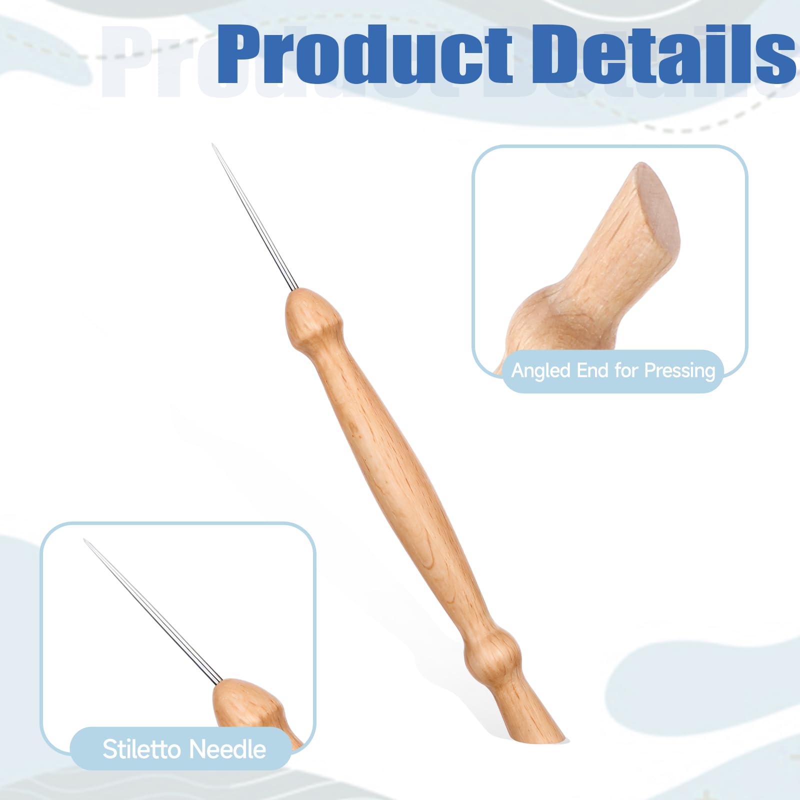Professional Sewing Stiletto Tool - Precision Pressing Awl for Perfect Seams & Fabric Alignment | DIY Handmade Quilting, Dressmaking & Tailoring Tool | Ideal for Seamstresses, Quilters & Crafters