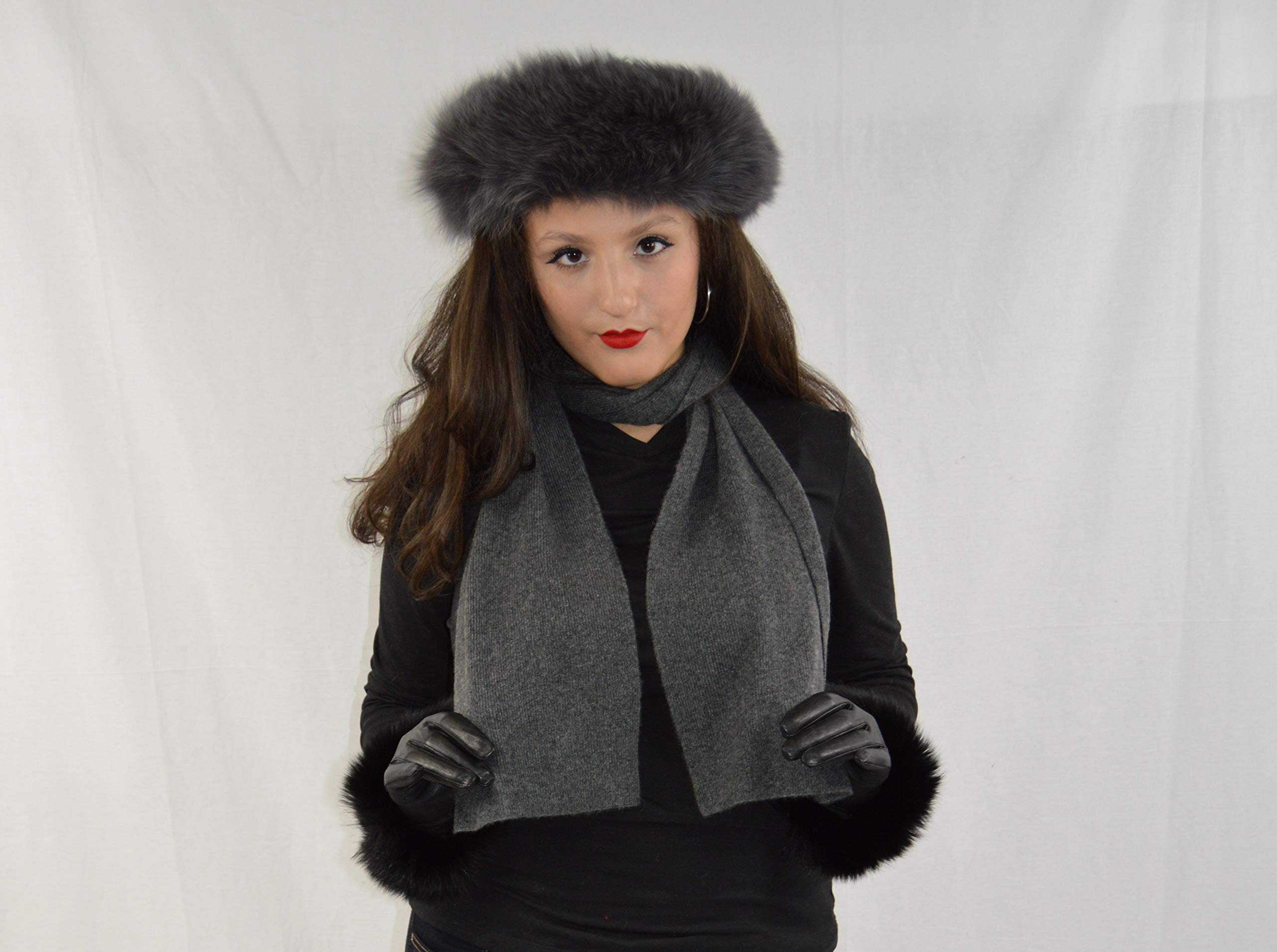 Luxury Fox Fur Headband for Women - Elegant Mink Hair Scarf & Winter Headwear - Perfect for Parties, Weddings, and Cold Weather Fashion