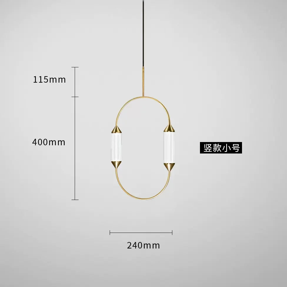 Minimalist Modern Pendant Light Fixture - Sleek Rodio Design for Kitchen Island, Dining Room & Bedroom Lighting Decor