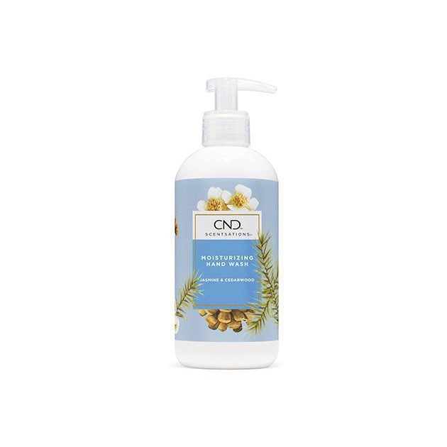 CND Scentsations Jasmine & Cedarwood Hand Wash 13.2 fl oz - Moisturizing & Aromatherapy Liquid Soap for Bathroom, Kitchen & Guest Washroom