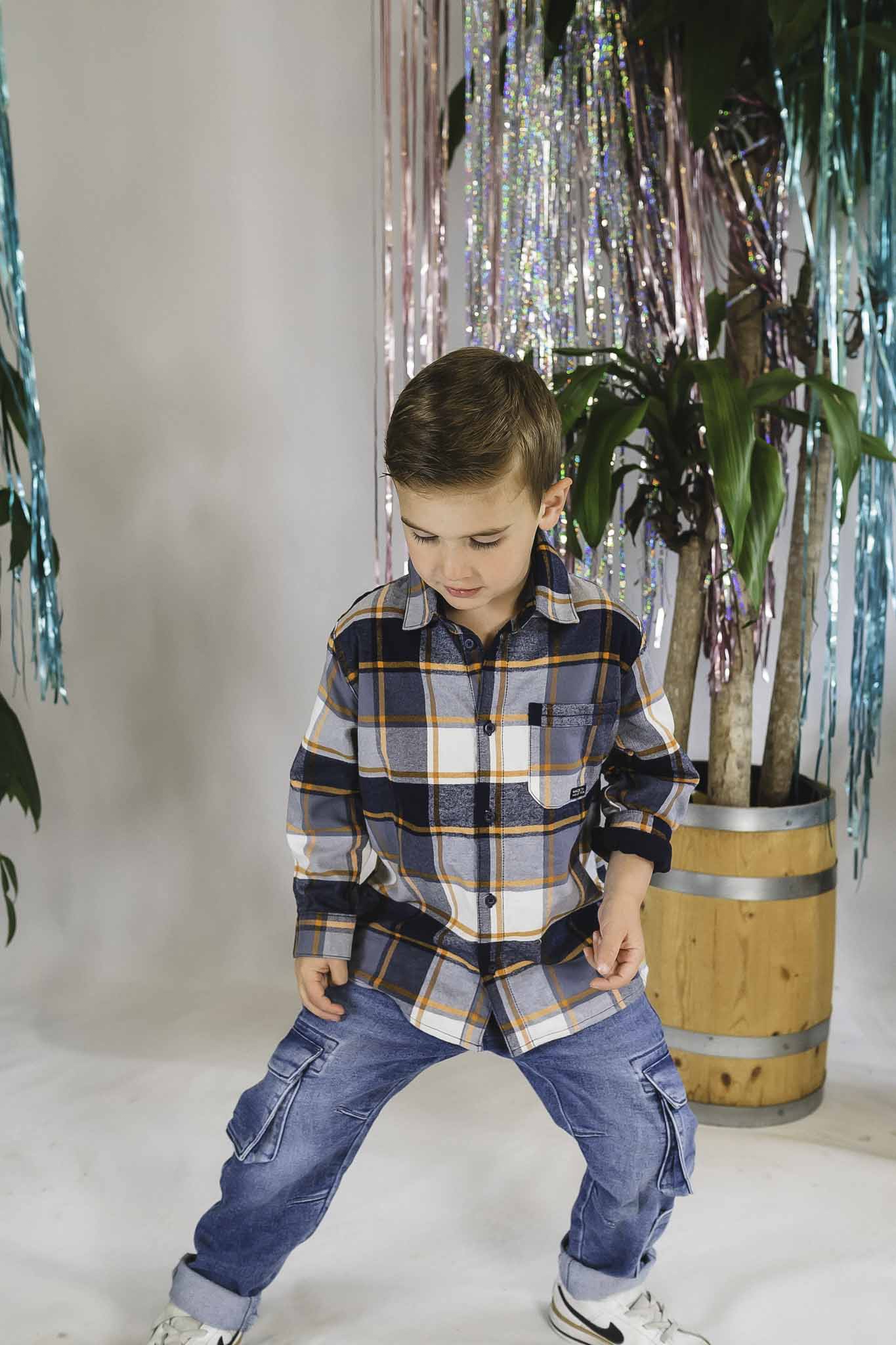 Stylish Checked Overshirt for Boys - Trendy Flannel Shirt Jacket for Kids - Perfect for School, Playdates & Outdoor Adventures