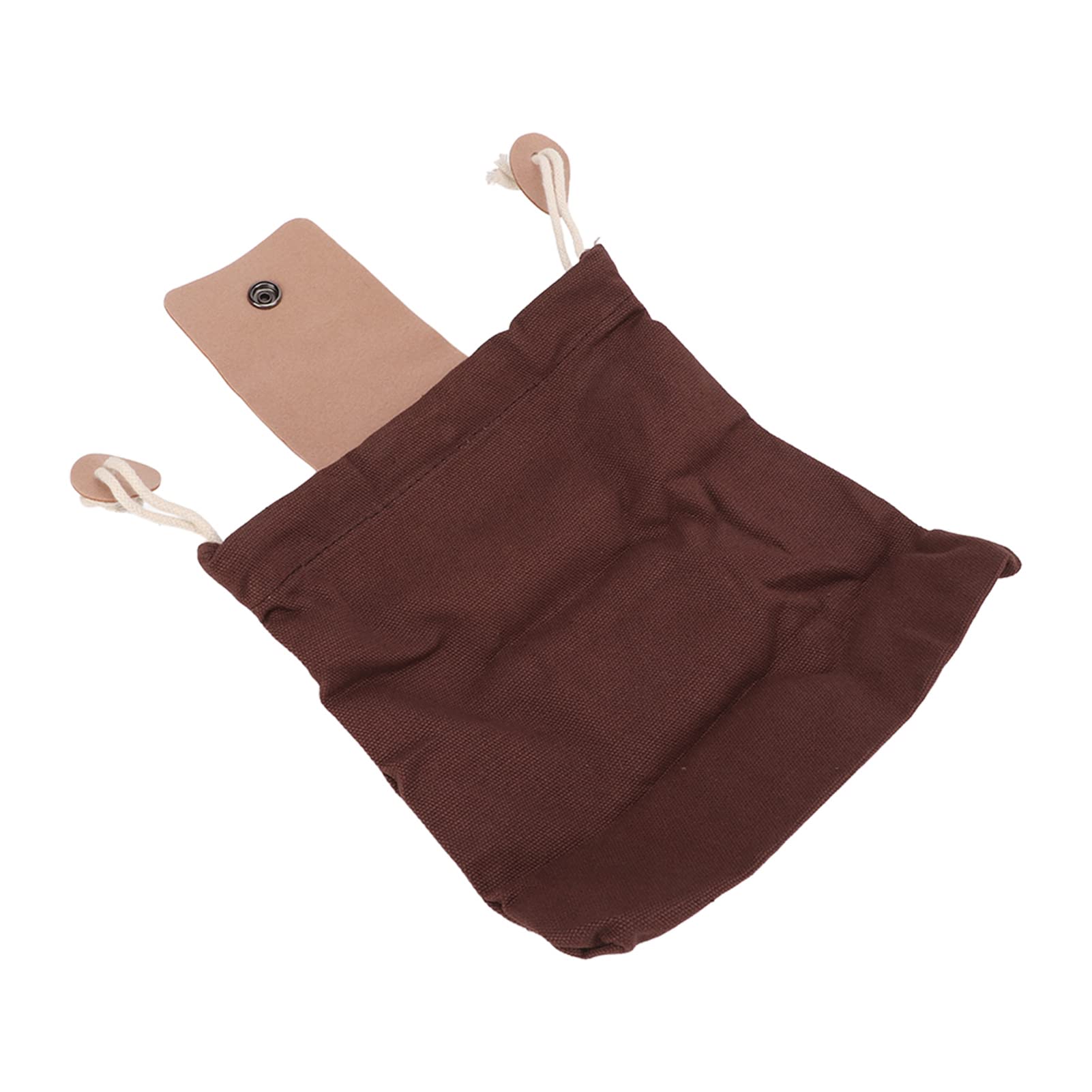VGEBY Foraging Bag - Durable PU Leather & Canvas Picking Pouch for Outdoor Camping, Hiking, and Fruit Harvesting - Adjustable Waist Tool Bag for Hands-Free Convenience