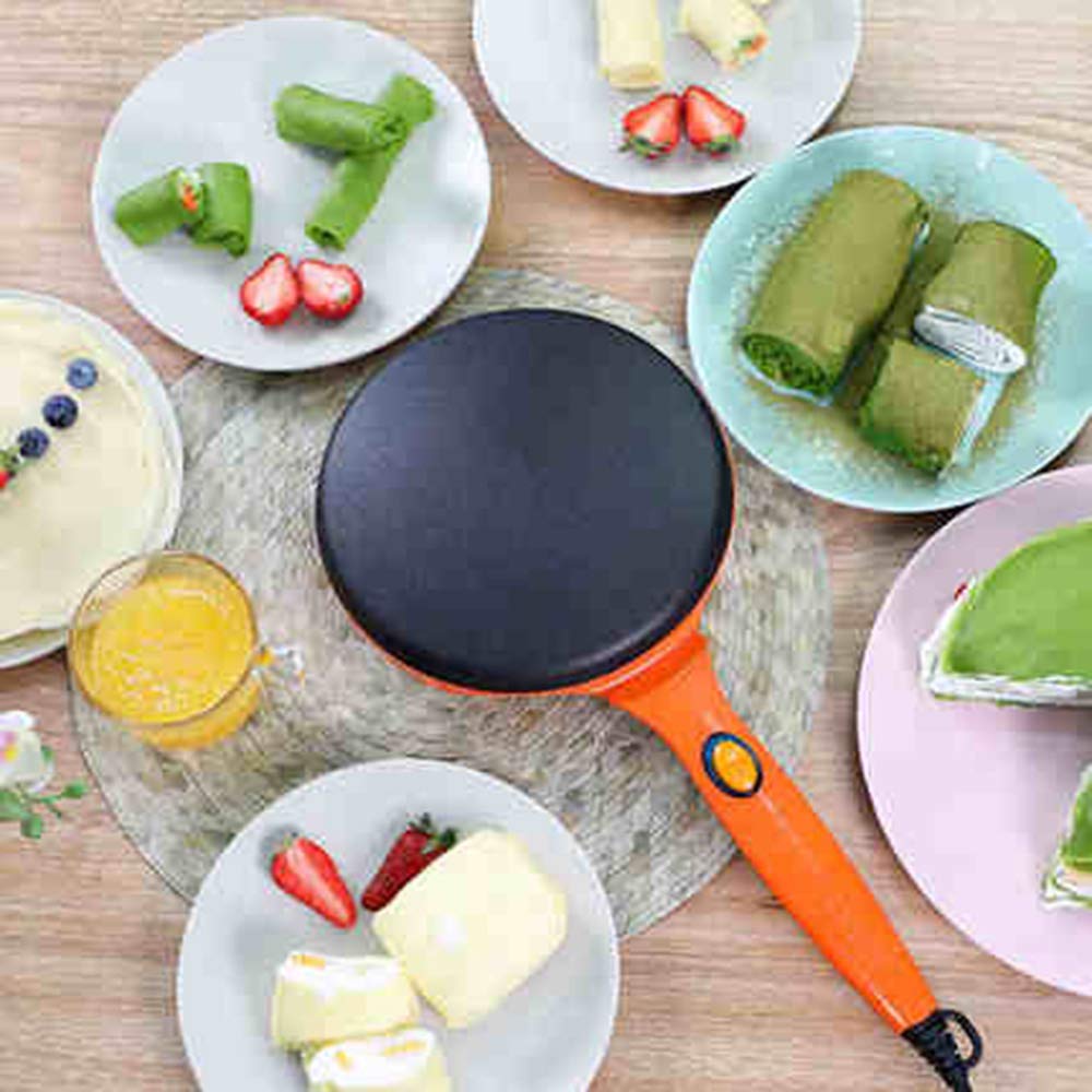 Non-Stick Electric Crepe Maker & Pancake Machine - 220V Household Baking Pan for Crepes, Pancakes, Chinese Spring Rolls & Thin Biscuits - Perfect for Breakfast, Brunch & Family Cooking