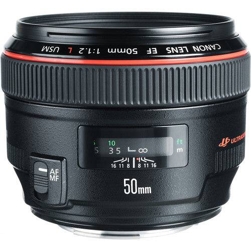 Canon EF 50mm f/1.2L USM Lens for DSLR Cameras - Professional Portrait & Low Light Photography - USA Version