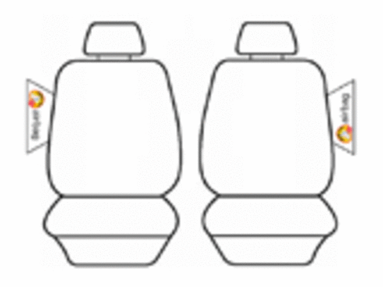 Premium Black Canvas Seat Covers for Mitsubishi Triton Dual Cab MQ/MR DC (2015-2023) - Airbag Compatible 2-Row Protection | Durable & Stylish Upgrade for Work Trucks, Off-Road Adventures & Daily Commutes