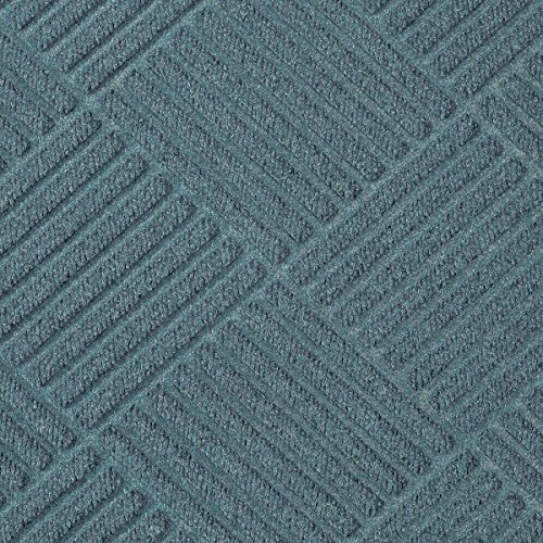 Premium Waterhog Premier Bluestone 3' x 5' Doormat - Non-Slip Rubber Border, Heavy-Duty Indoor/Outdoor Entrance Mat for Home, Office & High-Traffic Areas