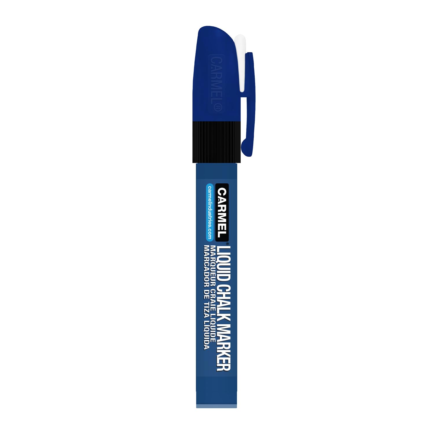 Carmel Liquid Chalk Marker - Medium Tip Blue - Non-Toxic, Water-Based, Vibrant Colors - Perfect for Restaurants, Cafes, Whiteboards, and DIY Crafts