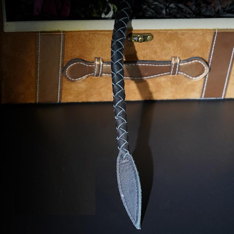 Leather Bondage Whip for Spanking & Sensual Play - BDSM Sex Toy for Couples, Roleplay & Teasing - Perfect for Bedroom Fun & Erotic Exploration
