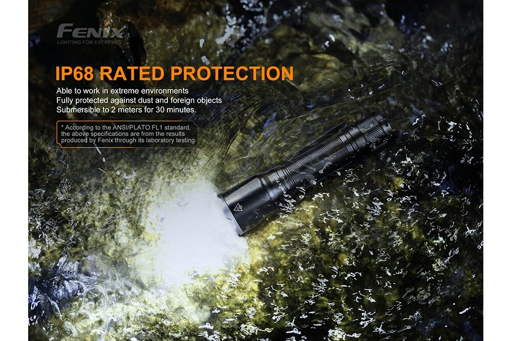 Fenix TK16 V2.0 Tactical Flashlight - 3100 Lumens Ultra Bright LED, Rechargeable, IP68 Waterproof, for Camping, Hiking, Emergency & Outdoor Adventures