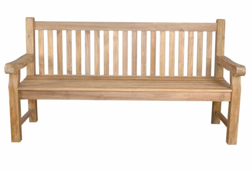 Anderson Teak Devonshire 4-Seater Extra Thick Outdoor Bench BH 706S - Durable Teak Wood Garden Patio Furniture for Backyard, Poolside & Deck Seating