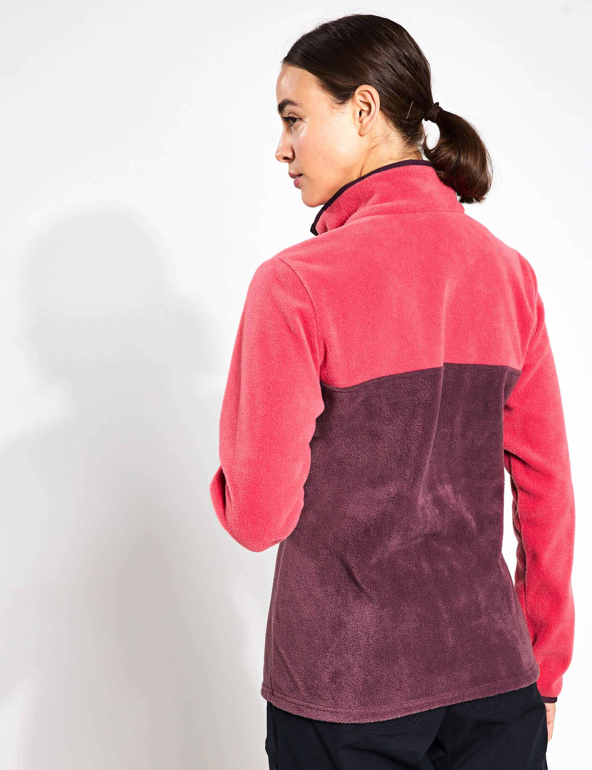 Benton Springs Half Snap Pullover - Daredevil/Moonvista - Stylish Fleece Jacket for Men & Women - Perfect for Outdoor Adventures, Hiking, and Casual Wear
