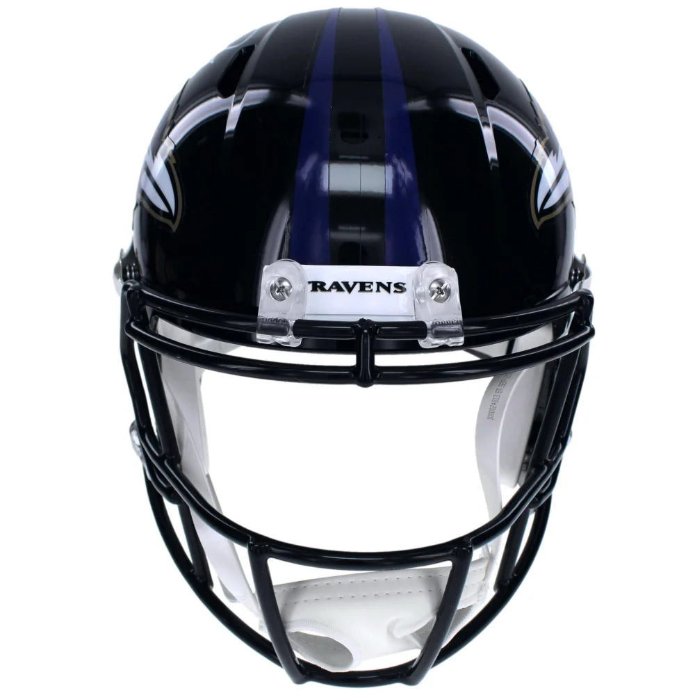 Derrick Henry Autographed Baltimore Ravens Full Size Speed Helmet with BAS COA - Signed NFL Collectible for Fans, Display, and Memorabilia Collection
