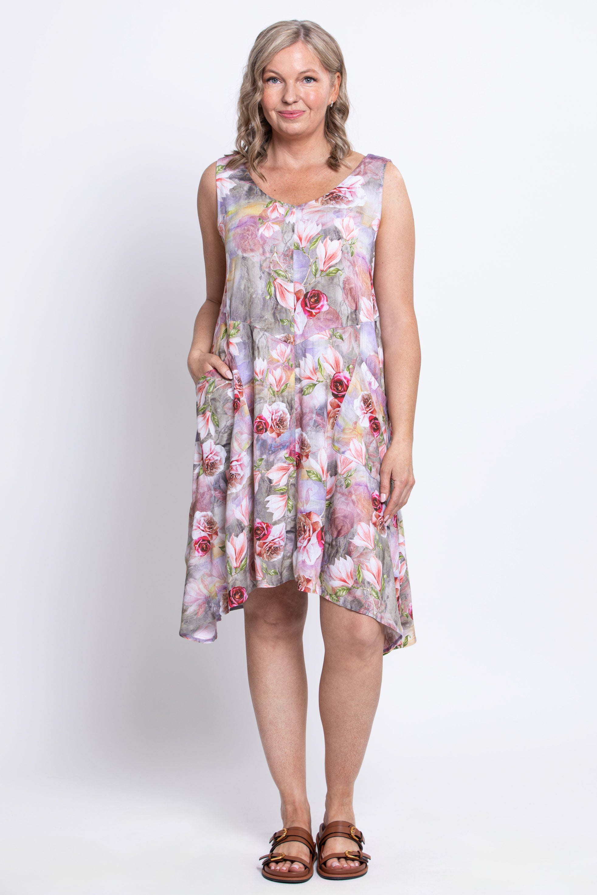 Gia Dress - Norwich Style Linen Bamboo Blend Summer Dress | Perfect for Beach Vacations, Casual Outings & Boho Chic Fashion