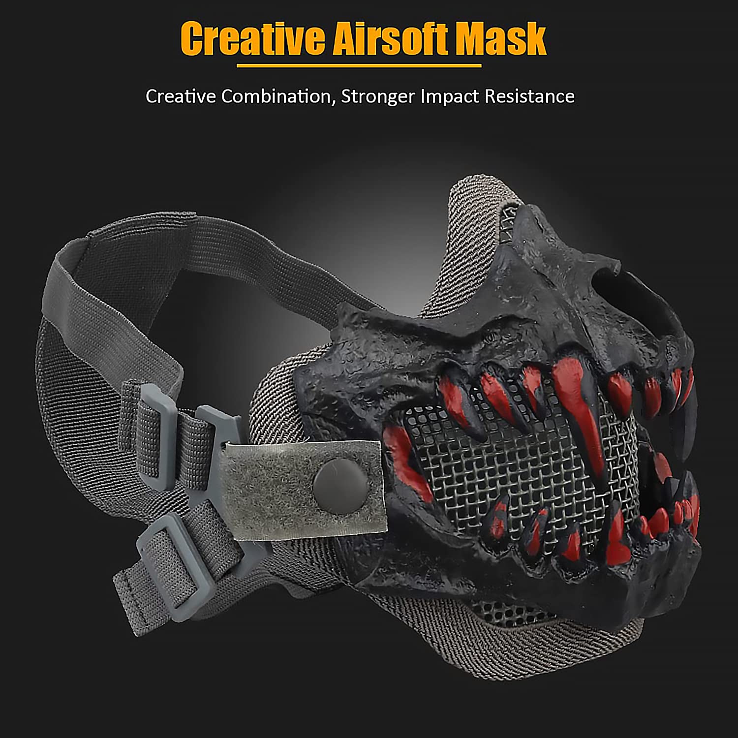 Tactical Skull Mask for Airsoft, Paintball & Hunting - Halloween Protection