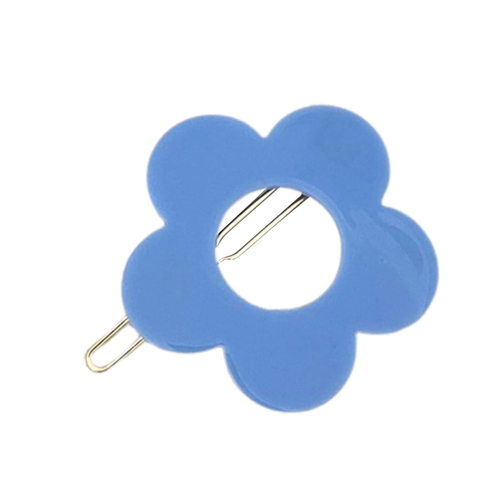 Sweet Flower Hair Clips for Women - Candy Color Hairpins for Party & Daily Wear