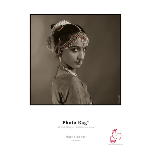 Hahnemühle Photo Rag Paper - 17 x 22 Inches, 25 Sheets - Premium Fine Art Paper for Photography, Inkjet Printing & Artistic Projects