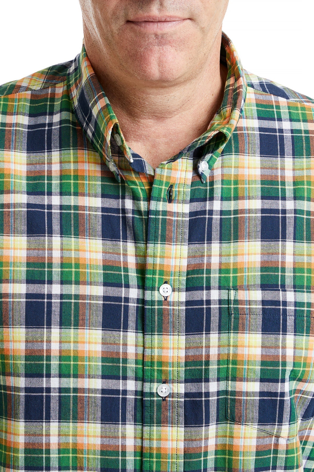 Chase Shirt Sag Harbor Madras - Stylish Casual Button-Down for Men | Perfect for Summer Outings, Beach Vacations & Weekend Getaways