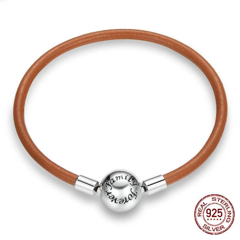 Vintage Leather Bracelet for Women - Classic French Style Adjustable Chain Cuff - Perfect for Casual, Boho & Everyday Wear