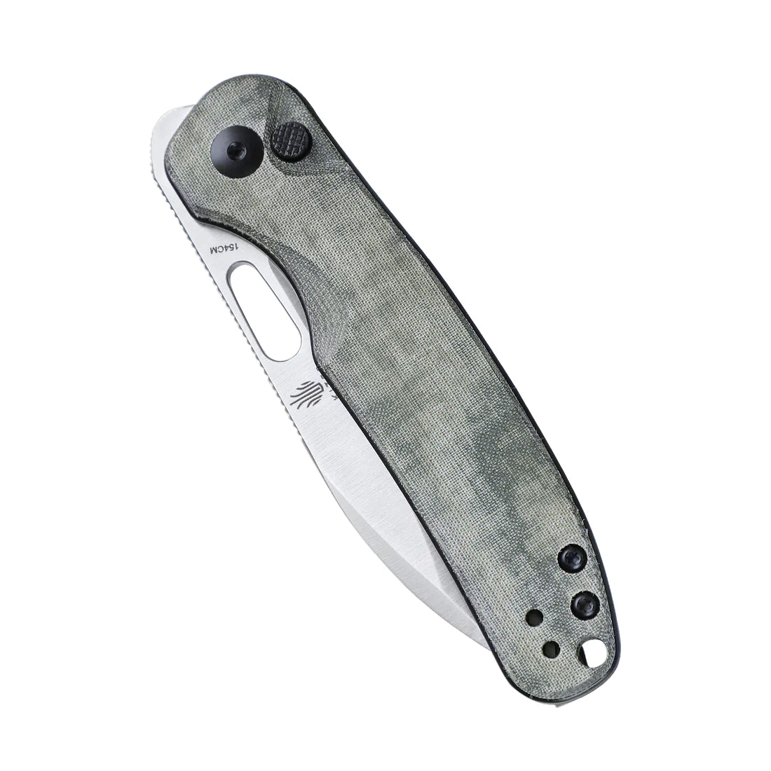 Kizer Vanguard HIC CUP V3606C1 Folding Pocket Knife - CPM 154CM Satin Blade, Dark Gold Carbon Fiber Handle - EDC, Outdoor, Camping, Survival Gear