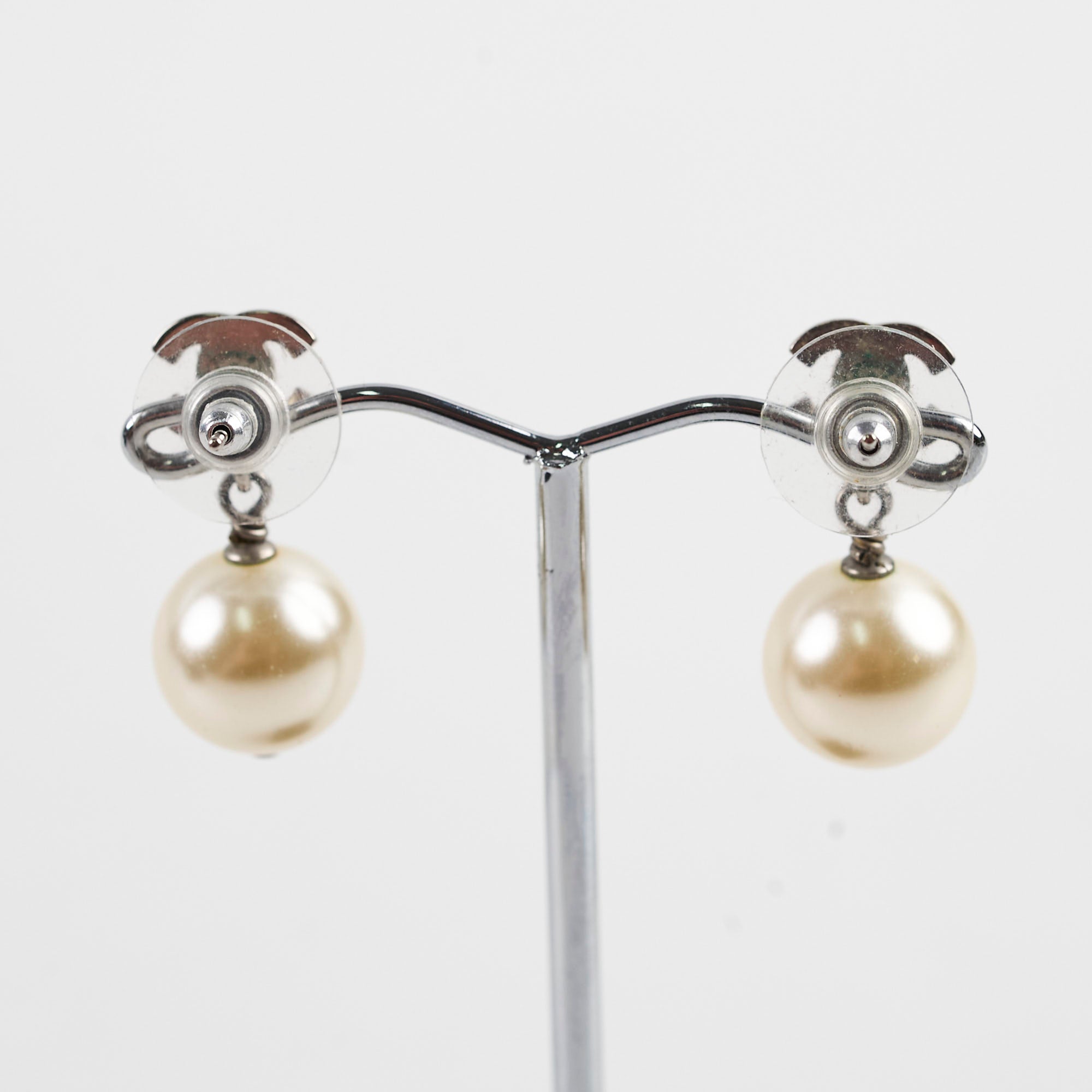Chanel CC Pearl Drop Earrings - Luxury Fashion Jewelry for Women | Perfect for Parties, Weddings & Special Occasions