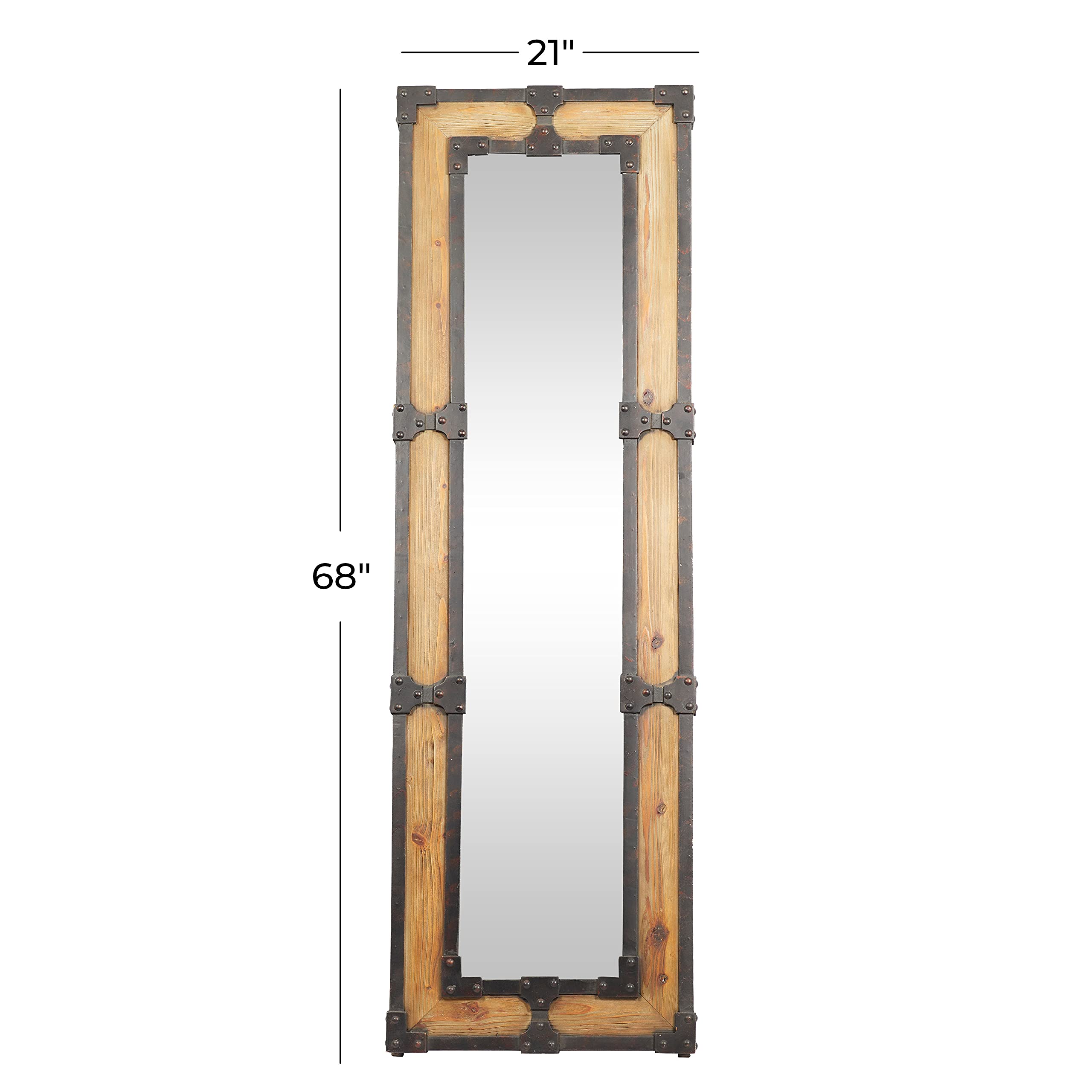 Deco 79 Full Length Wooden Floor Mirror - 21