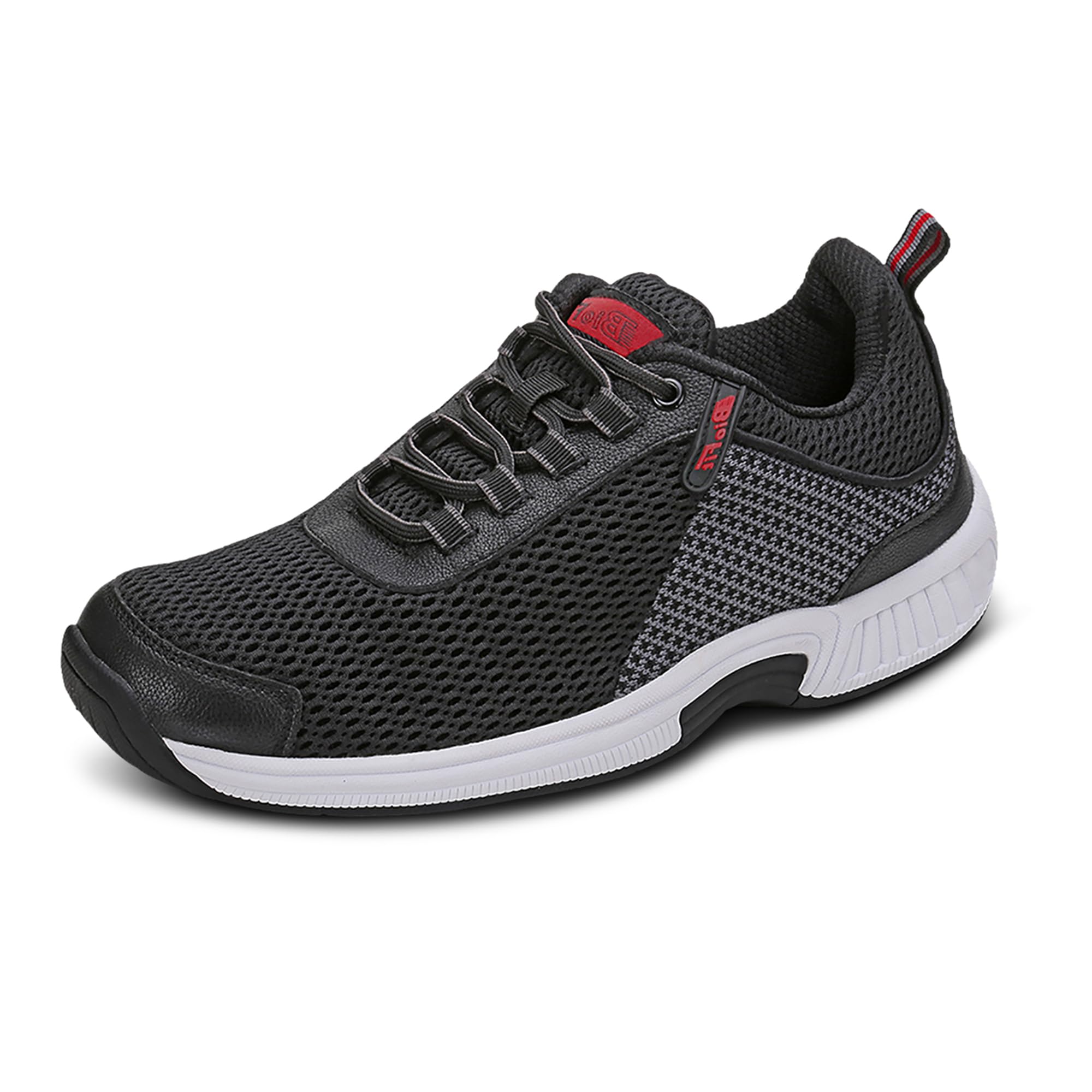 Orthofeet Men's Orthopedic Sneakers - Knit Edgewater Walking Shoes for Plantar Fasciitis & Foot Pain Relief - Comfortable Supportive Shoes for Work, Travel & Daily Wear