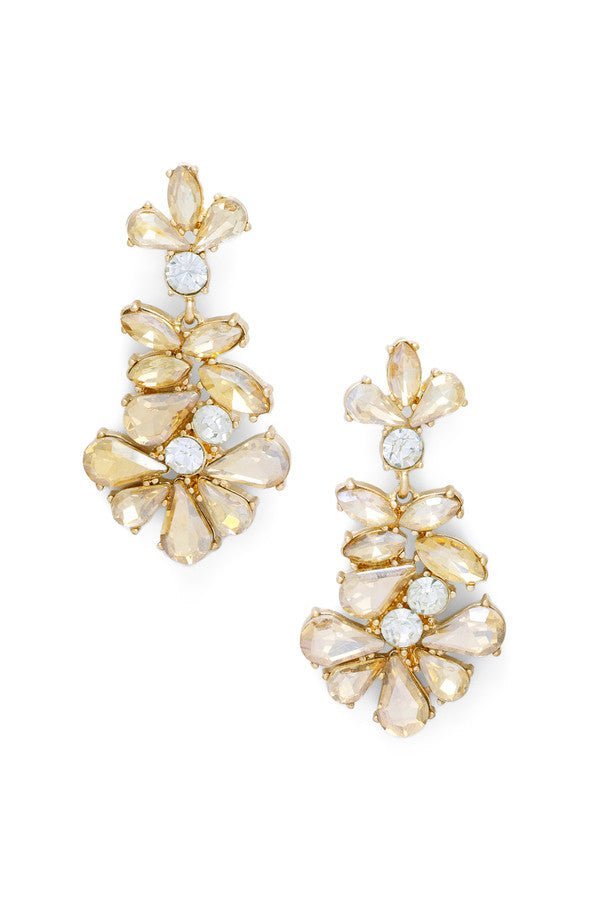 Elegant Crystal Chandelier Drop Earrings for Women - Sparkling Dangling Jewelry for Party, Wedding & Evening Events