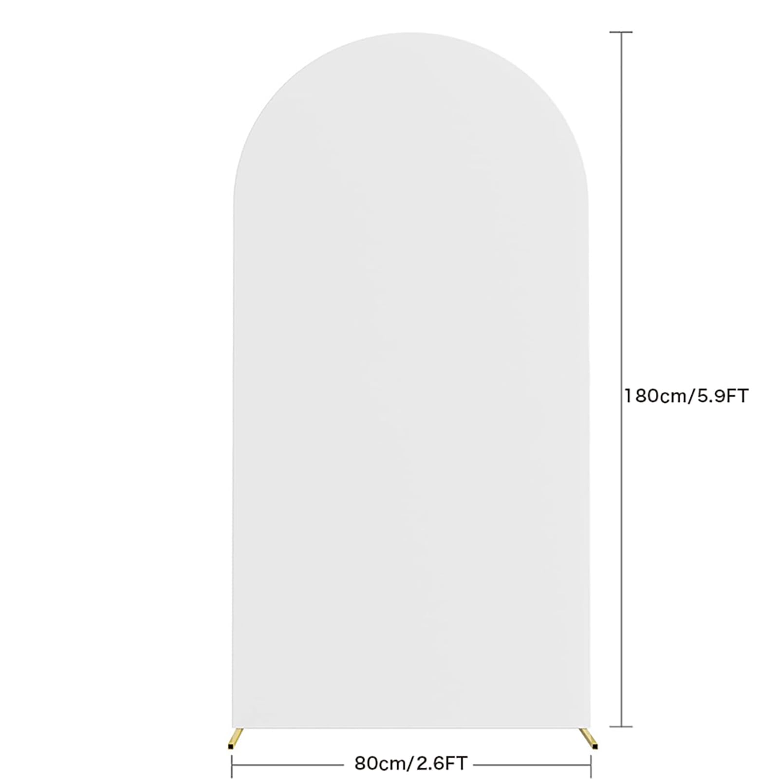 180x80cm Double Sided Round Arch Backdrop - Wedding & Party Decor