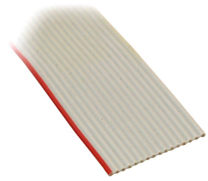 16 Conductor Gray Flat Ribbon Cable - 10 Feet Length for Electronics, DIY Projects & Computer Wiring