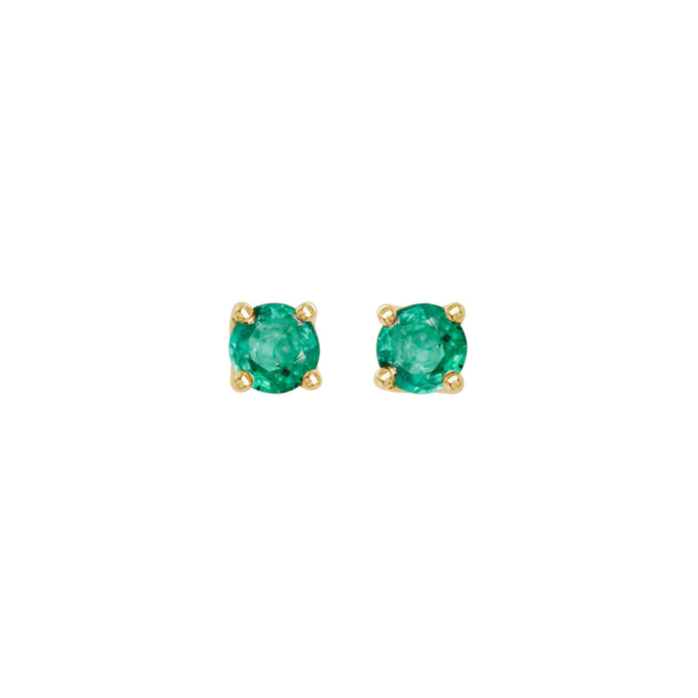 14K Gold Gemstone Stud Earrings for Women - Dainty & Elegant Jewelry Gift for Birthday, Anniversary, Valentine's Day - Perfect for Everyday Wear & Special Occasions
