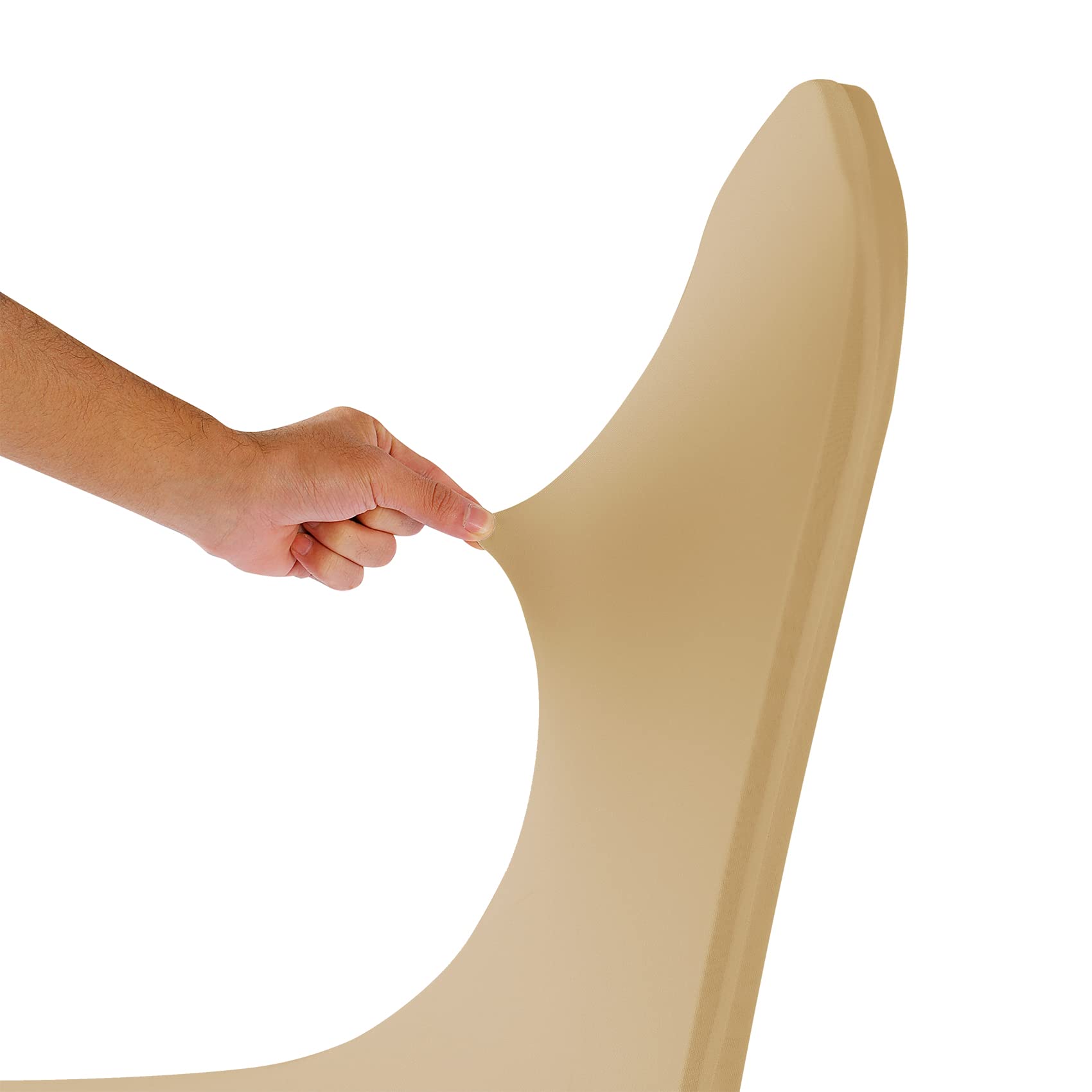 12-Pack Spandex Chair Covers - Stretchable, Washable & Removable Seat Protectors for Living Room, Party, Banquet, Wedding & Hotel Events (Champagne) - Perfect for Home Decor & Special Occasions