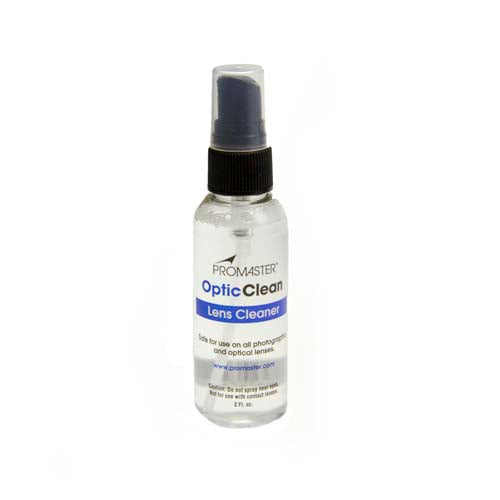 Promaster OpticClean Lens Cleaner - 2oz Spray Bottle with Pump for Glasses, Cameras & Electronics - Perfect for Travel, Home & Office Use