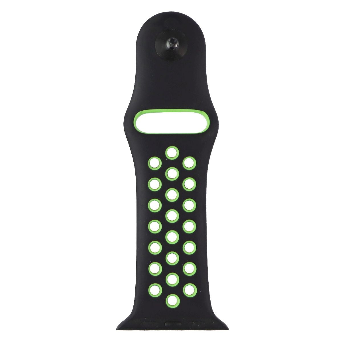 Apple Watch 44mm Nike Sport Band - Compatible with 42mm/44mm/45mm Apple Watch Models - Black/Lime Blast - Perfect for Running, Workouts & Active Lifestyles