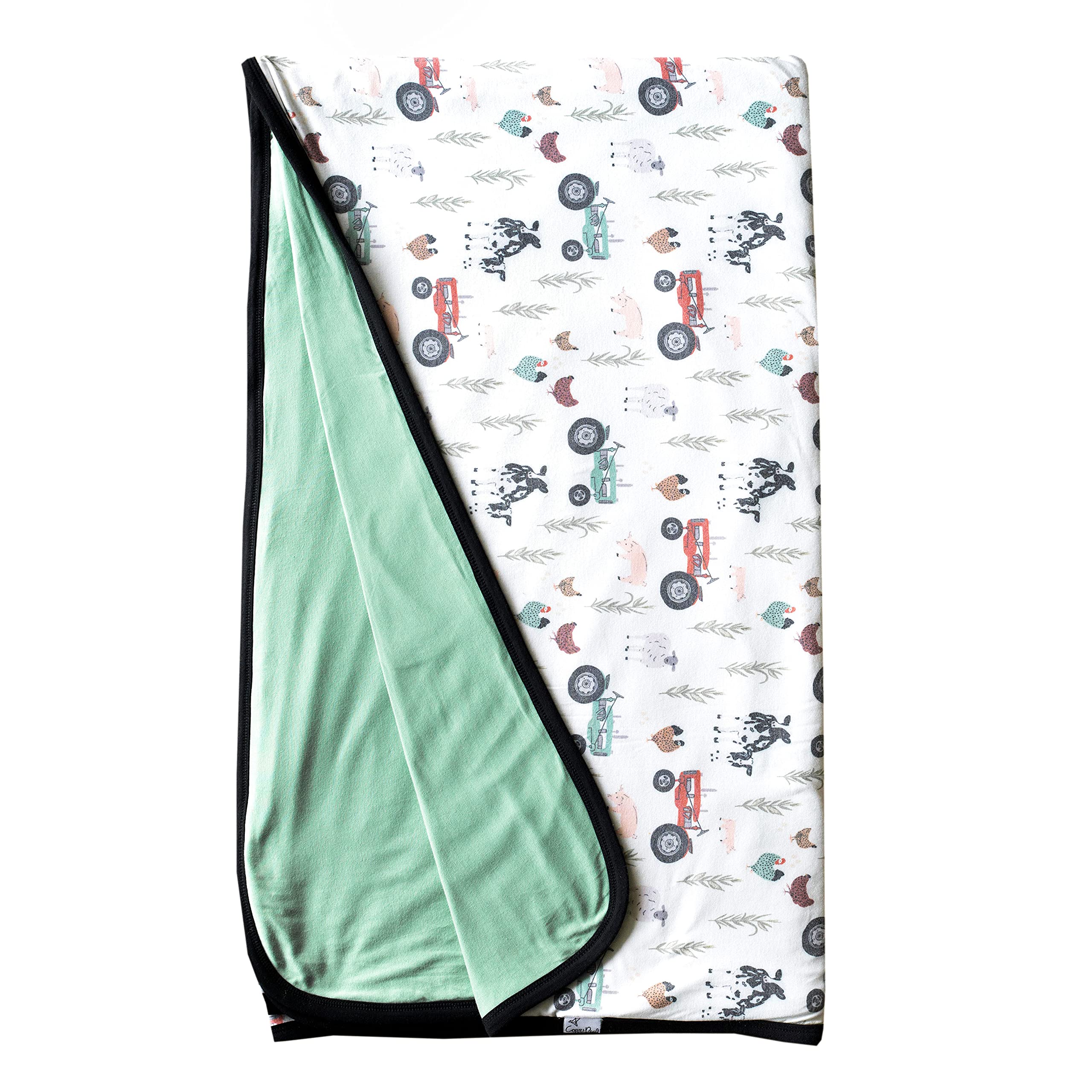 Copper Pearl Jumbo 3-Layer Baby Blanket - Ultra Soft & Breathable Baby Quilt for Boys & Girls | Premium Polyester/Rayon Toddler Blanket (46x46 Inches) | Perfect for Newborns, Nursery, Stroller & Car Seat | Cozy & Safe for Sleeping, Swaddling & Playtime