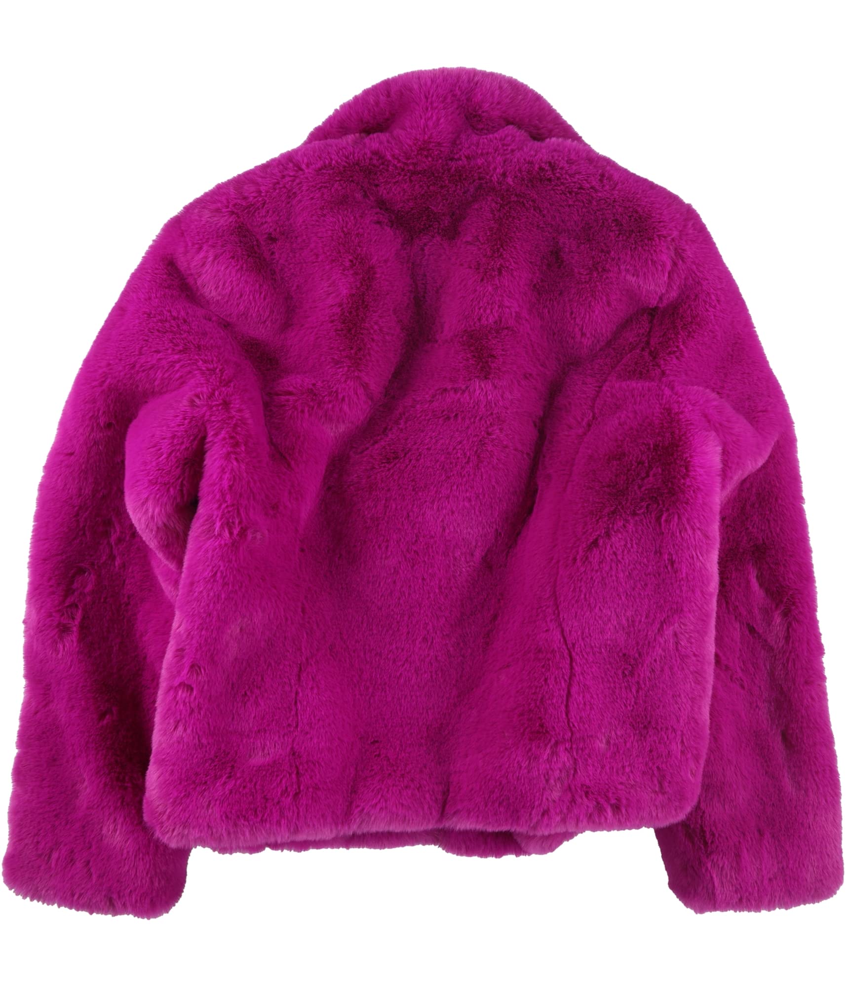 Women's Stylish Purple Faux Fur Winter Coat - Medium Size | Warm & Soft Outerwear for Cold Weather, Parties & Holiday Outfits